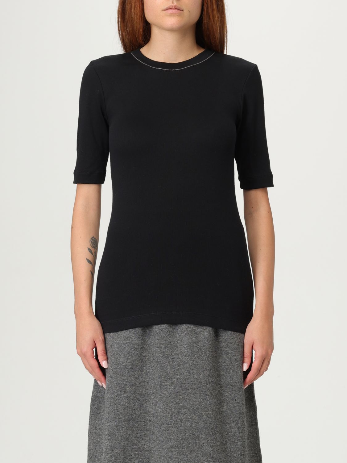 Brunello Cucinelli T-shirt  Woman Color Black