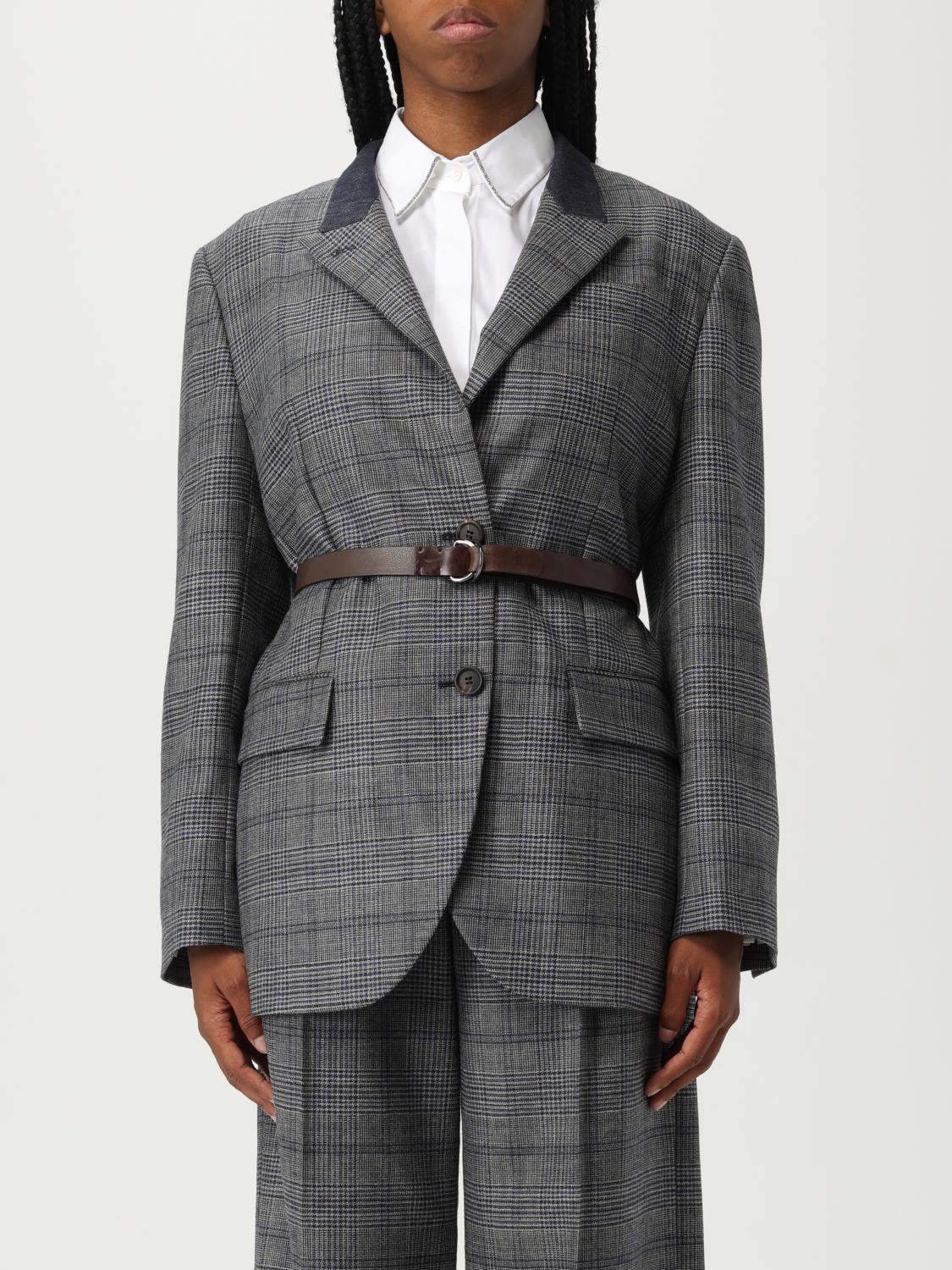 Brunello Cucinelli Blazer  Woman Color Blue