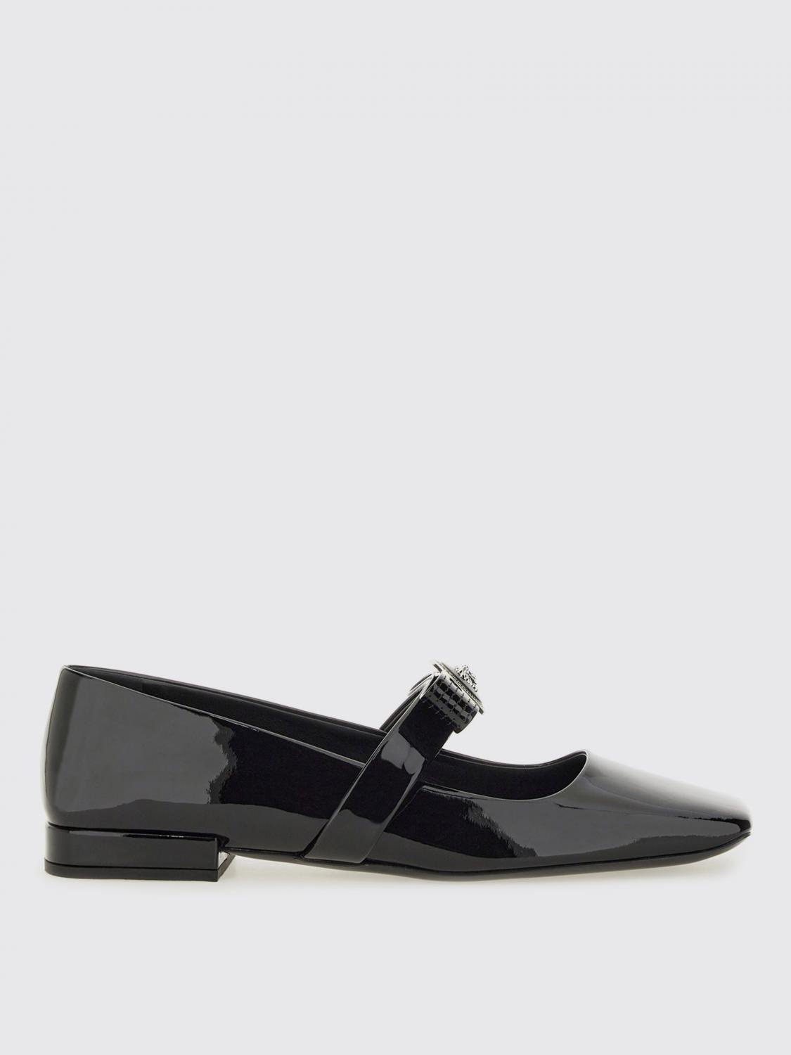VERSACE Ballet Flat Woman color Black