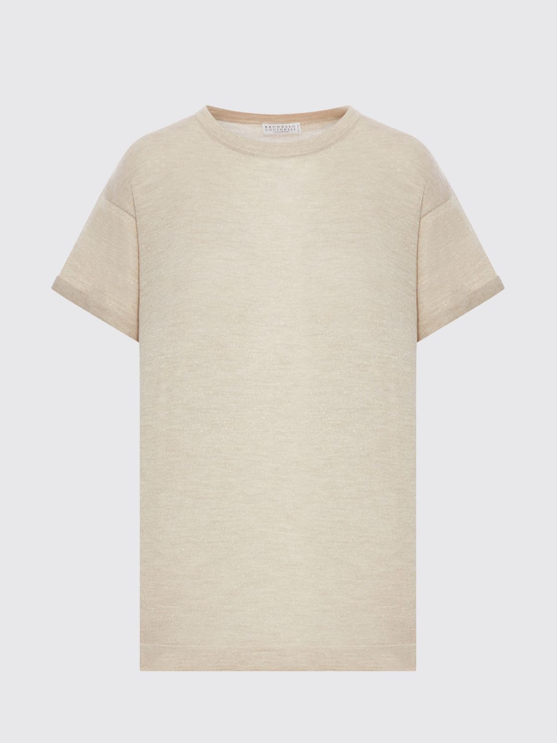 Brunello Cucinelli Lightweight Cashmere And Silk Sweater With Lurex Inserts In Animal Print