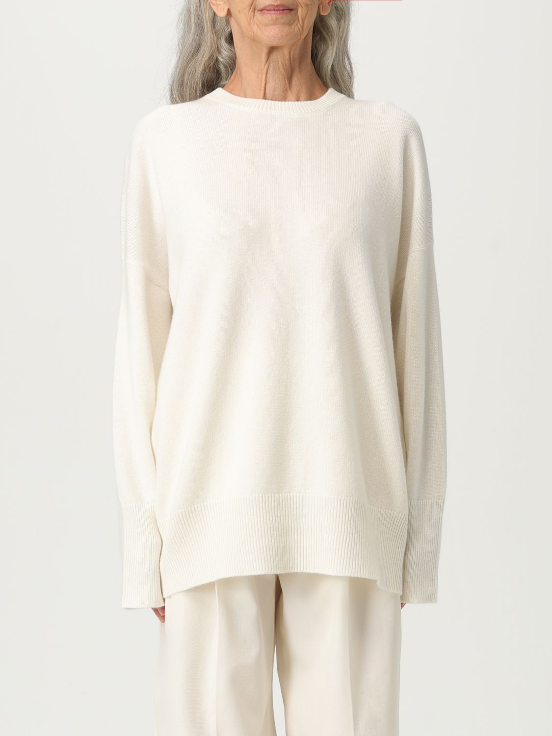 Brunello Cucinelli Woman Turtleneck Off White Size M Cashmere, Brass In White