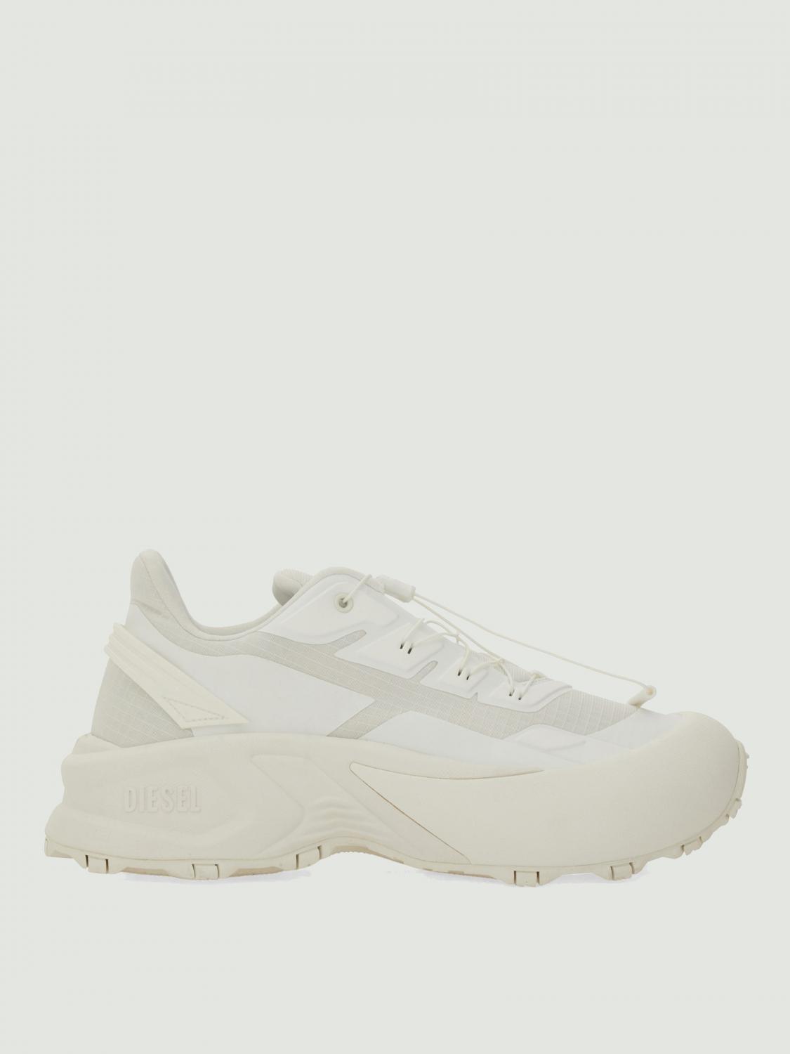 Diesel "caged" Chunky Sole Sneaker Runner In White