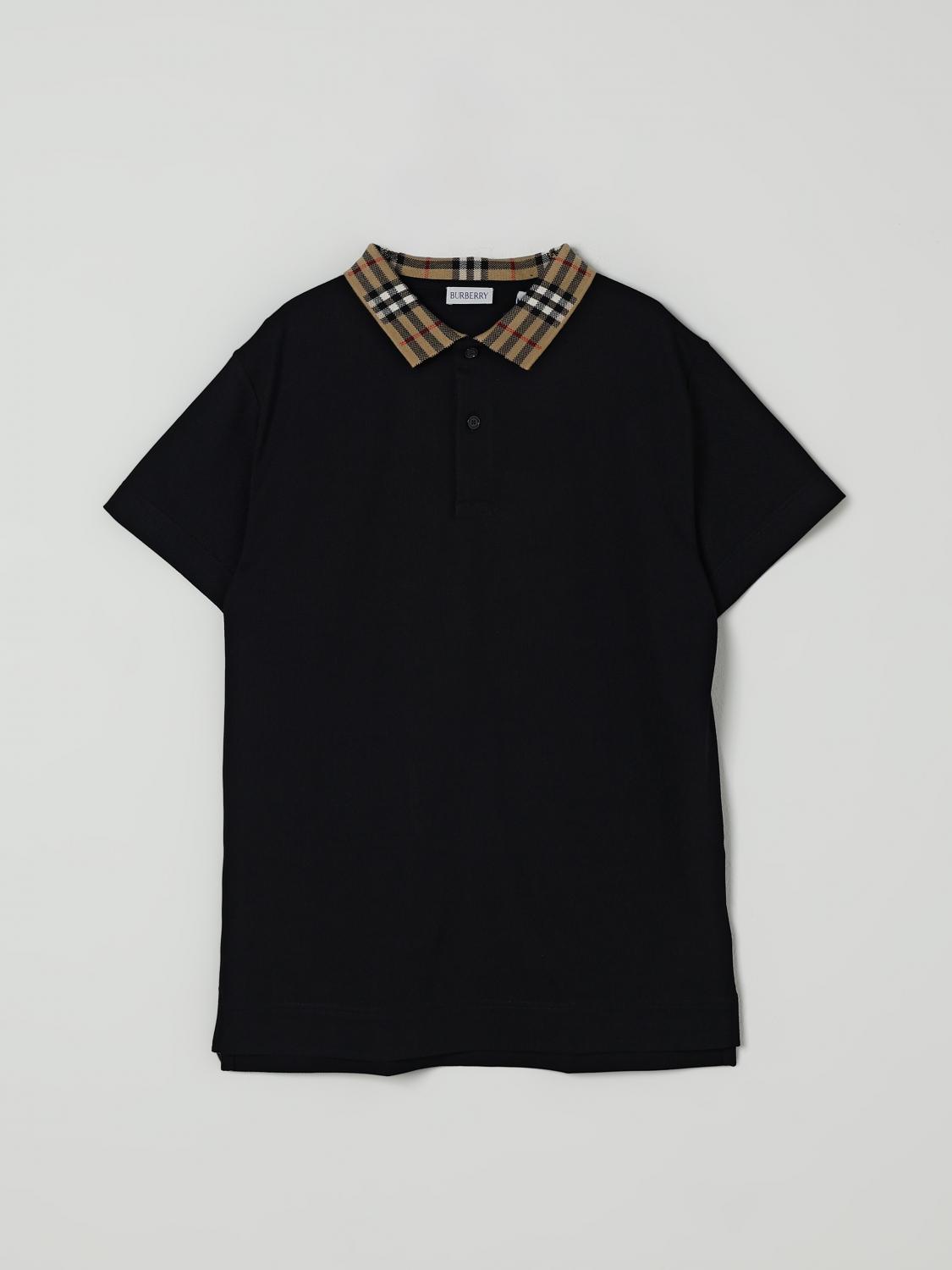 BURBERRY Polo Kinder Farbe Schwarz