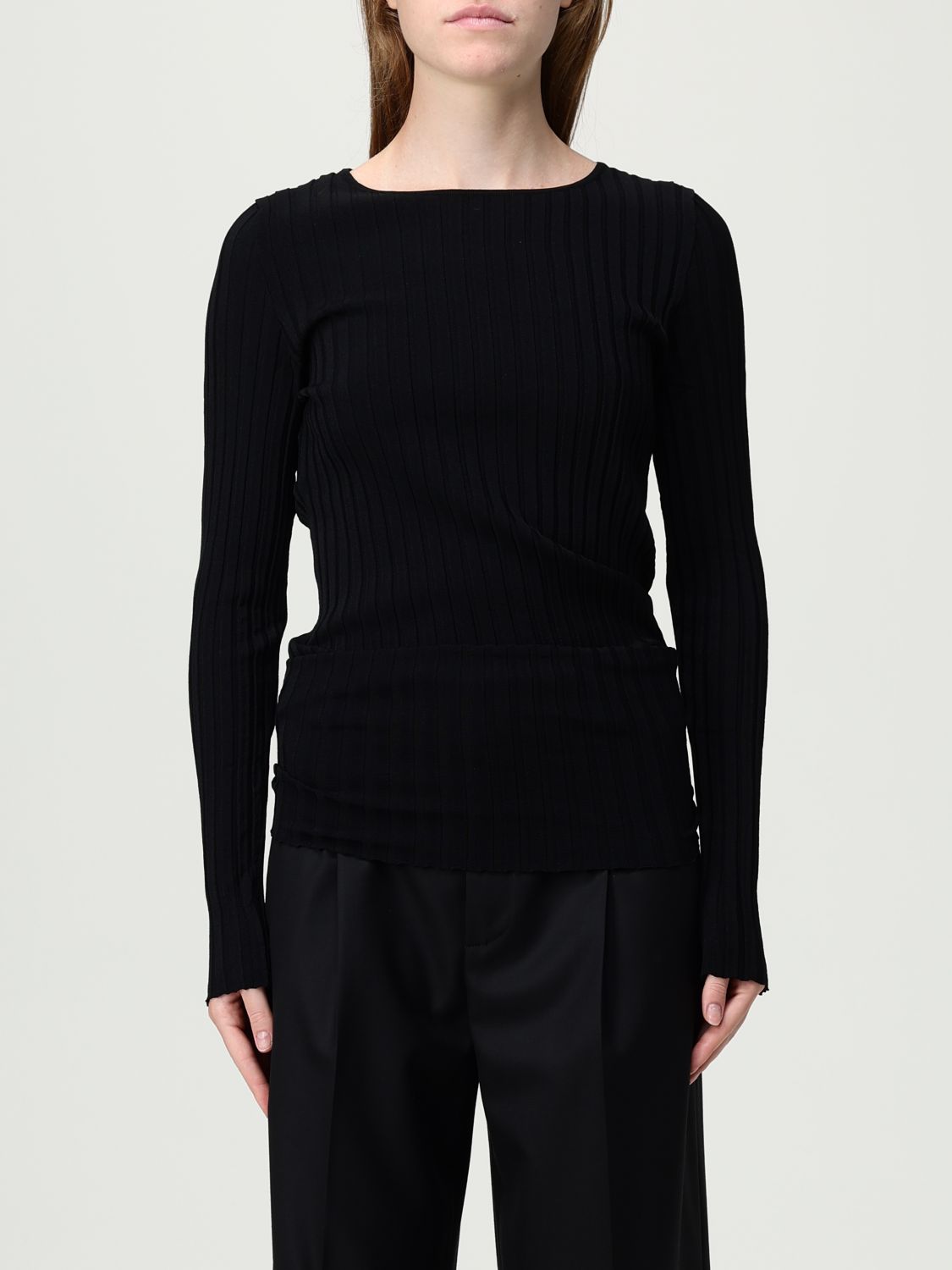 Moschino Top Jeans Woman Color Black In Black