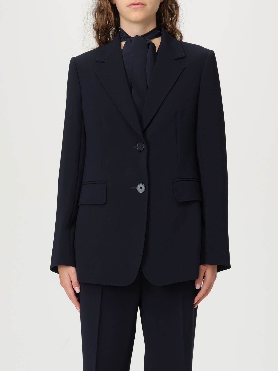 Max Mara Jacket Woman Studio In Blue
