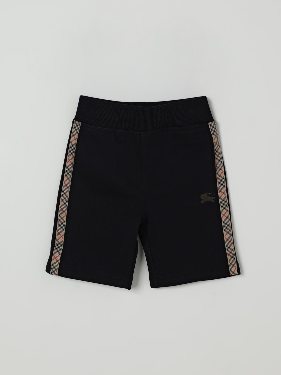 BURBERRY Shorts Kids color Black　BURBERRY ショートパンツ キッズカラー ブラック BURBERRY