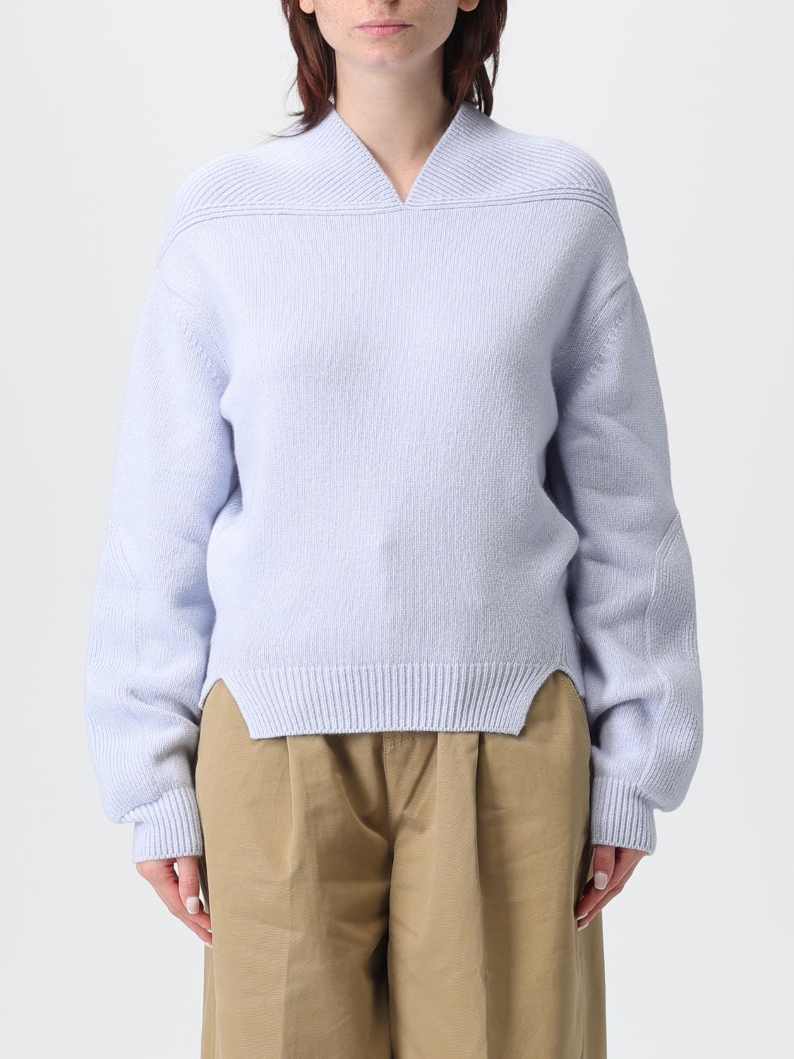 Victoria Beckham Sweater Victoria Woman Color Gnawed Blue In Blue