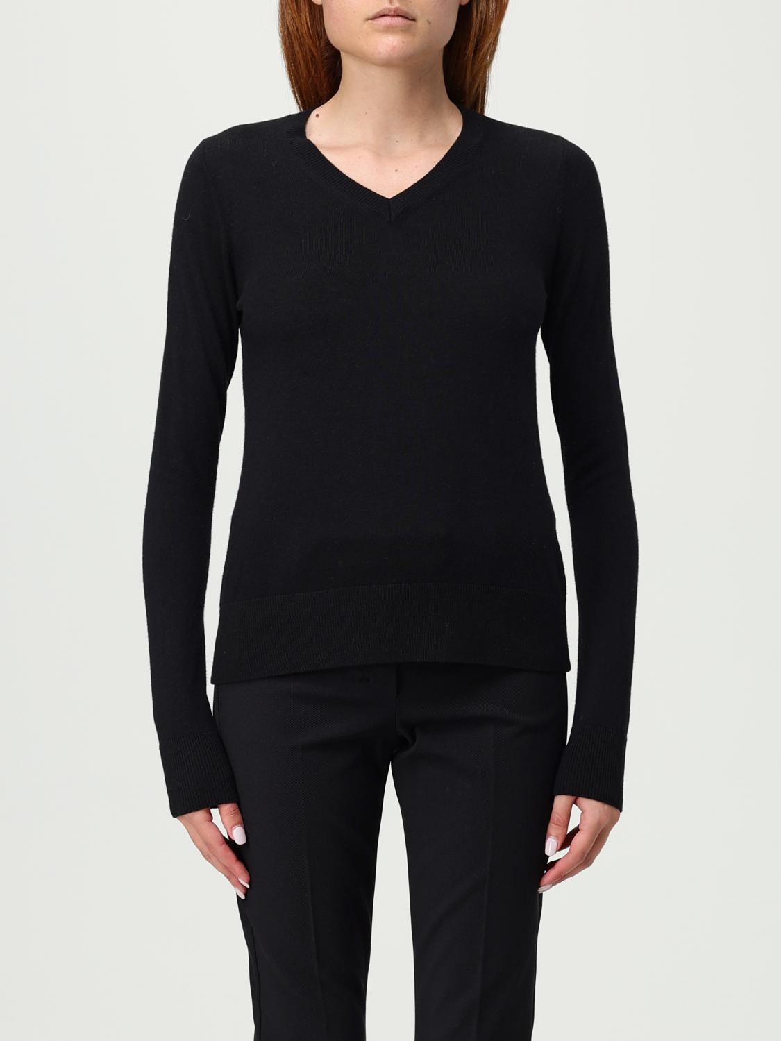 S Max Mara Langärmeliger Pullover In Black