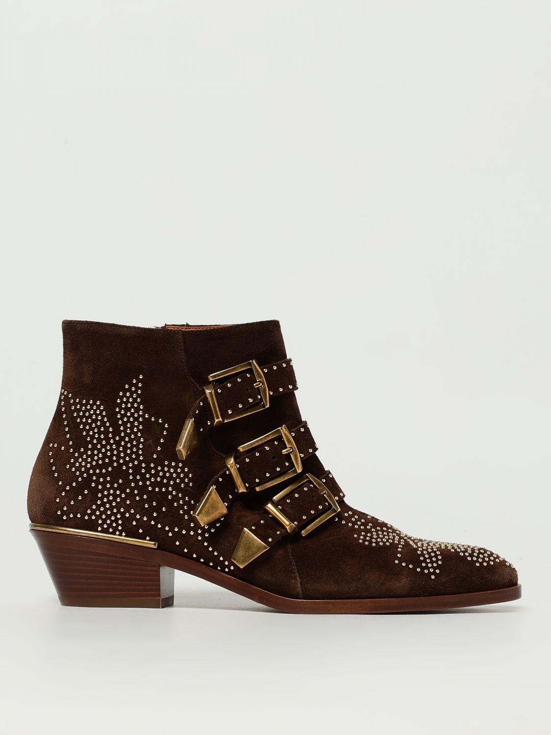 Chloé Boots Woman Color Brown In Brown