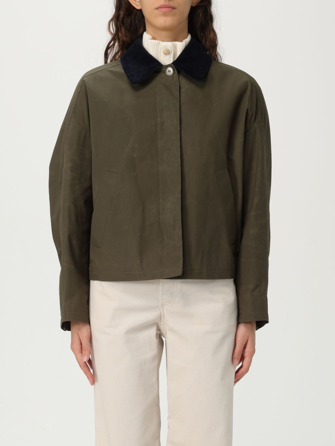 Apc Jacket A. P.c. Woman Color Military In Green
