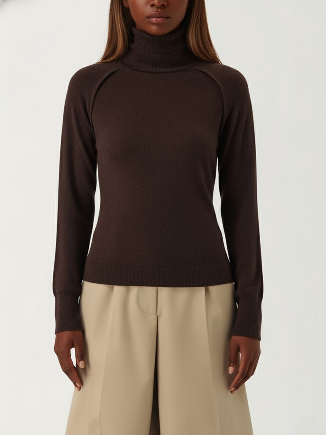 Victoria Beckham Sweater Victoria  Woman Color Cocoa In Brown