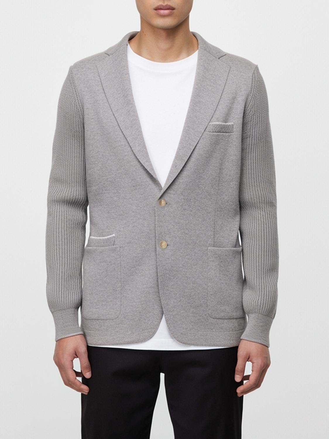 Eleventy Jacket  Men Color Grey 1 In Gray