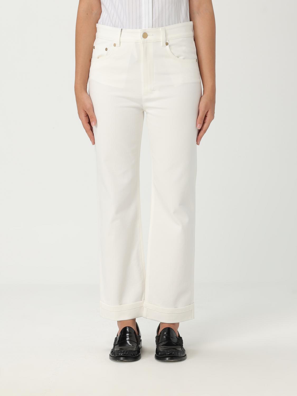 's Max Mara Pants  Woman Color White
