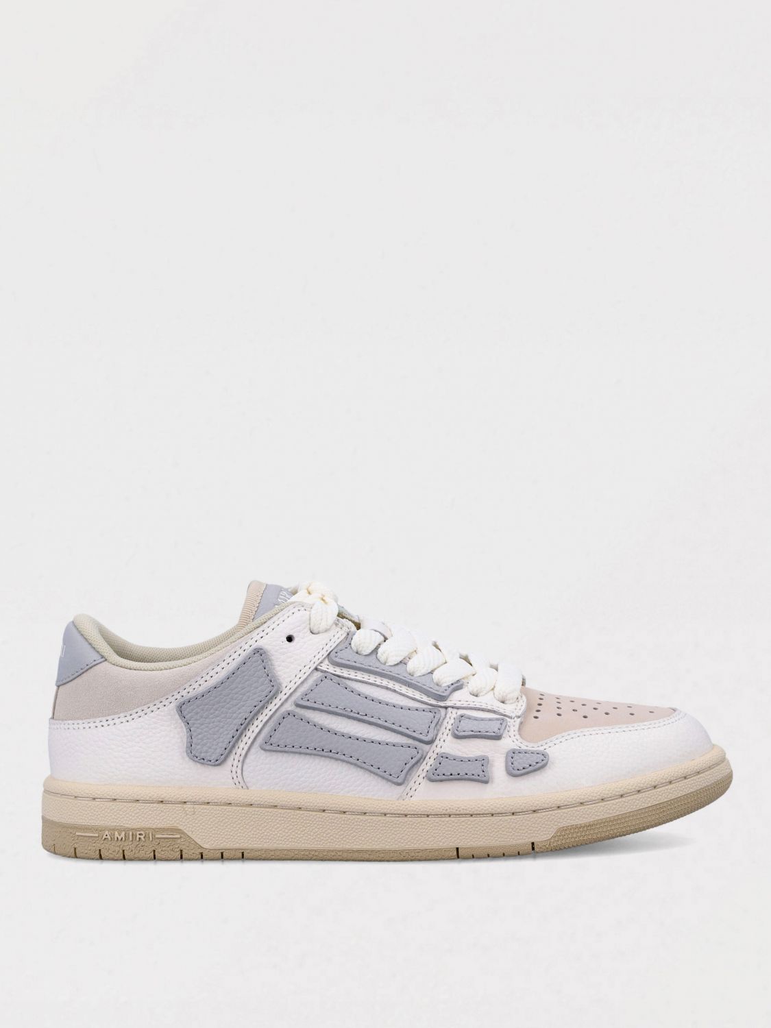 Amiri Skel Top Low Sneakers In Gray