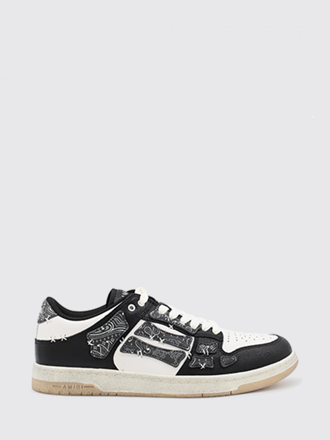 Amiri Bandana Skel Top Low Leather Low-top Sneakers In Multi