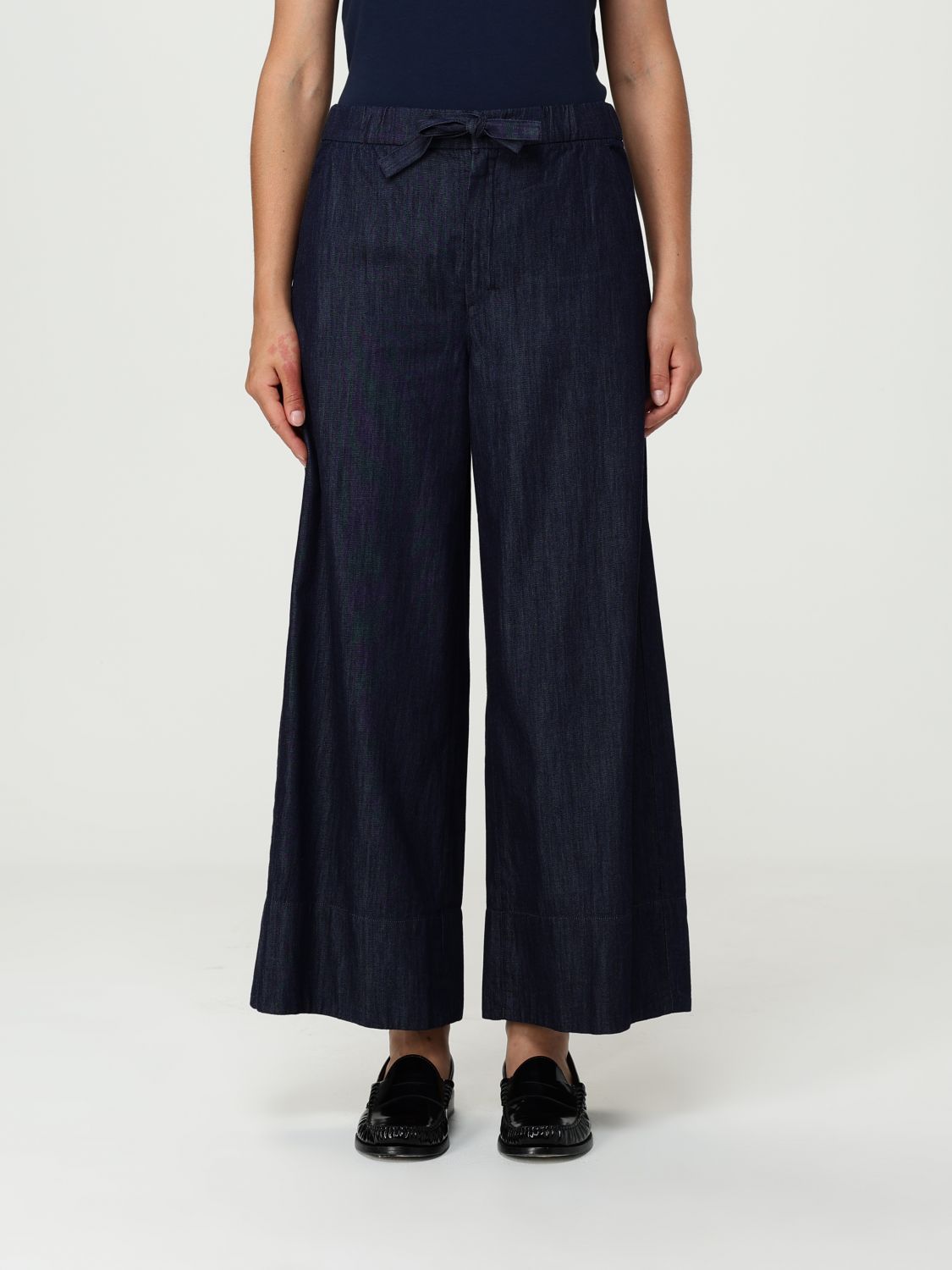 Max Mara Timeless Pants Woman  In Blue