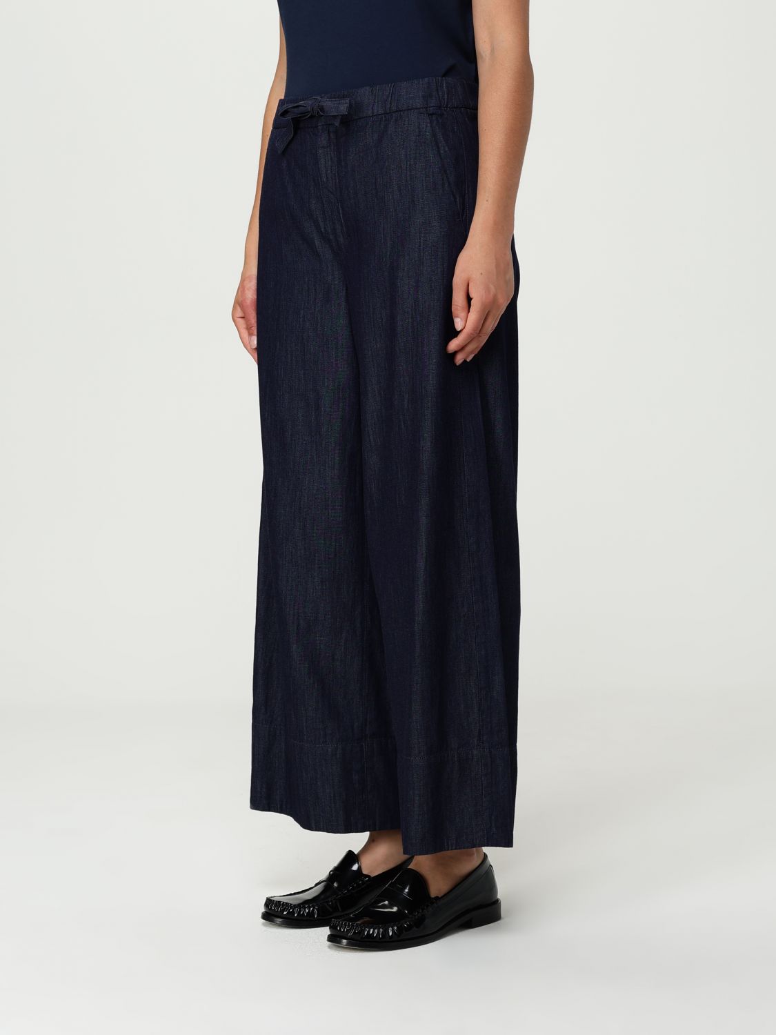 Max Mara Timeless Pants Woman  In Blue