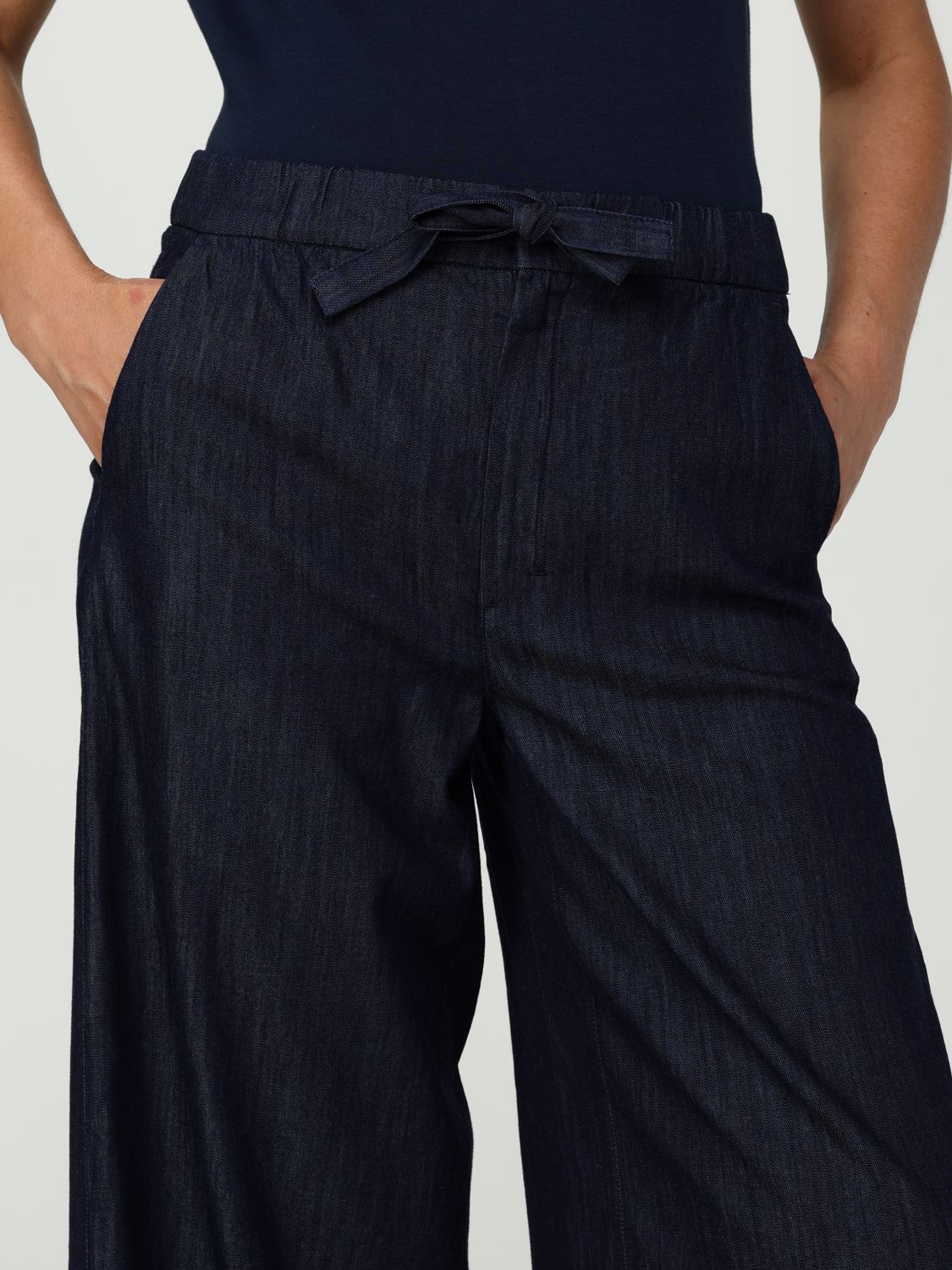 Max Mara Timeless Pants Woman  In Blue