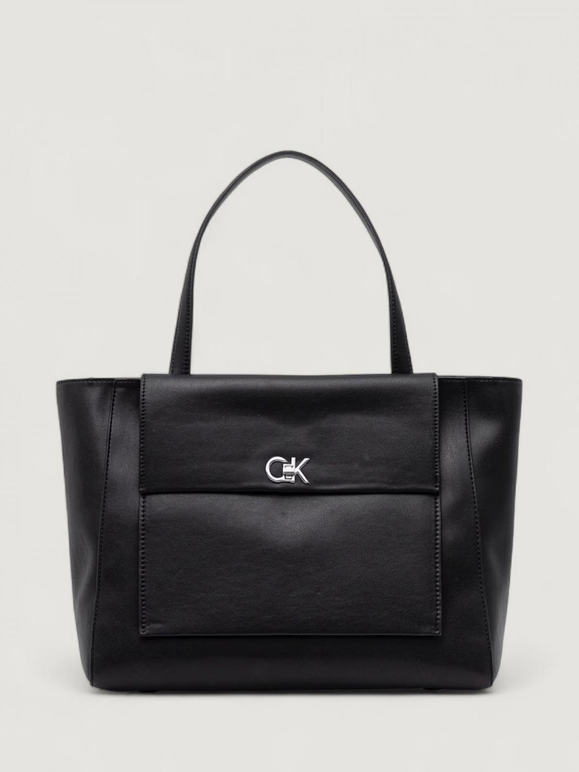Calvin Klein Shoulder Bag Woman Color Black In Black
