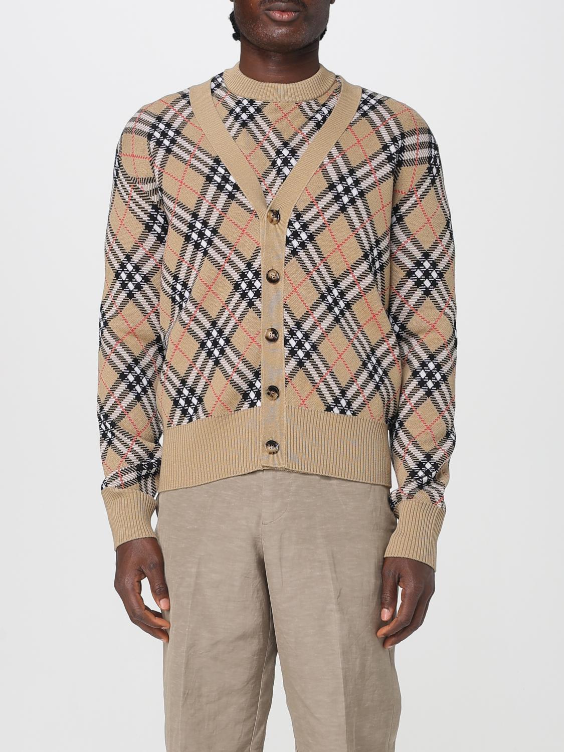 Cardigan BURBERRY Men color Sand Cardigan BURBERRY Men color Sand