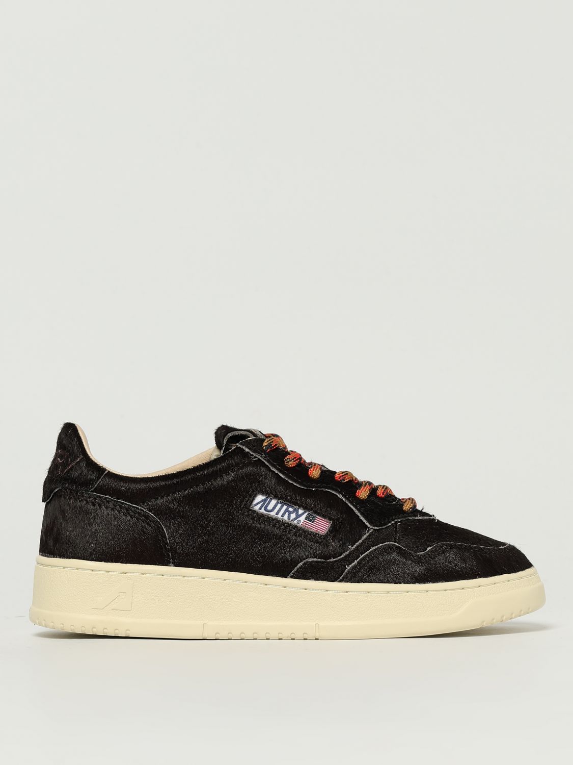 Autry Medalist Sneakers In Chocolate Pony Skin In Brown