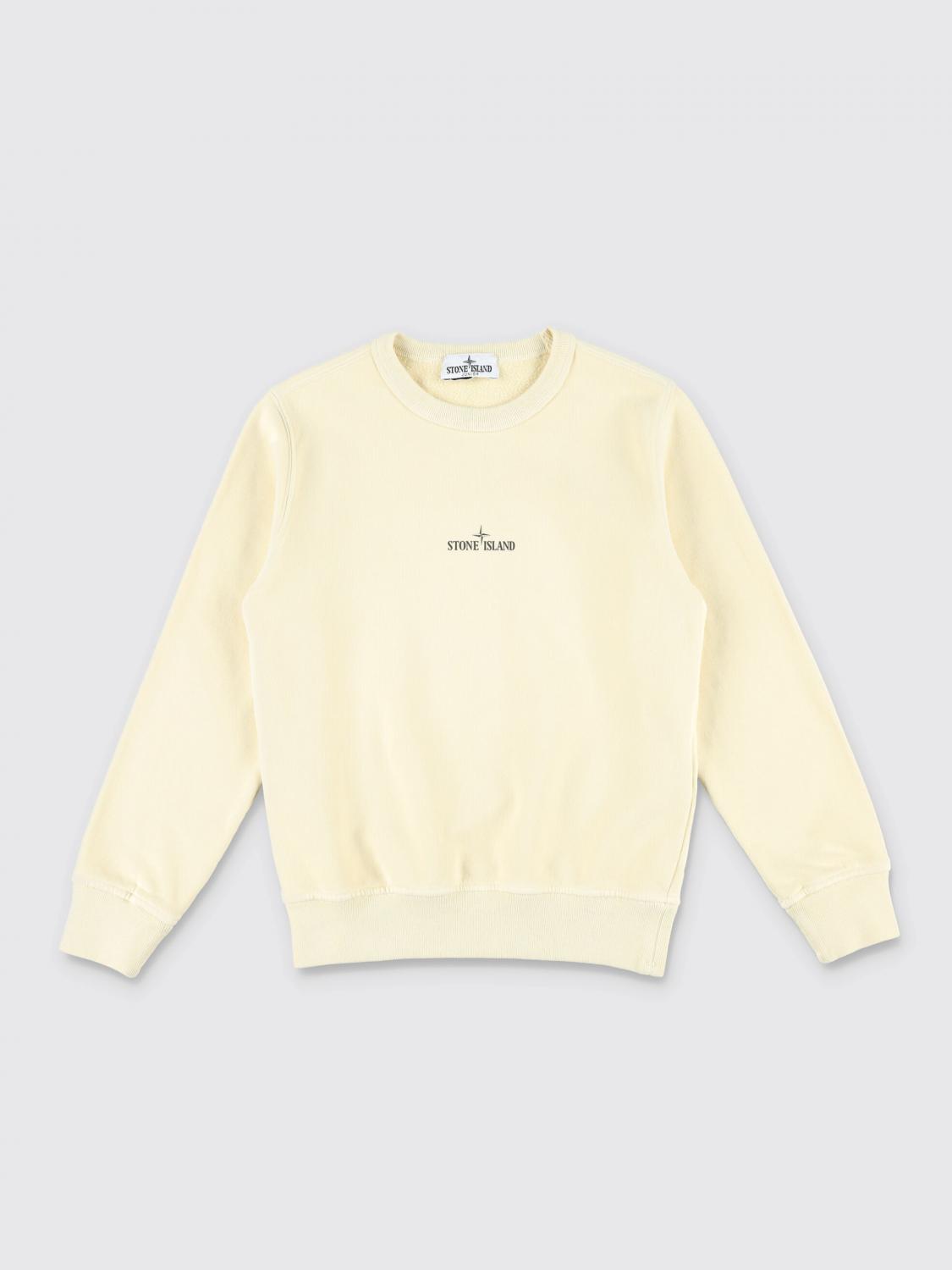 STONE ISLAND JUNIOR Sweater Kids color White　STONE ISLAND JUNIOR セーター キッズカラー ホワイト STONE