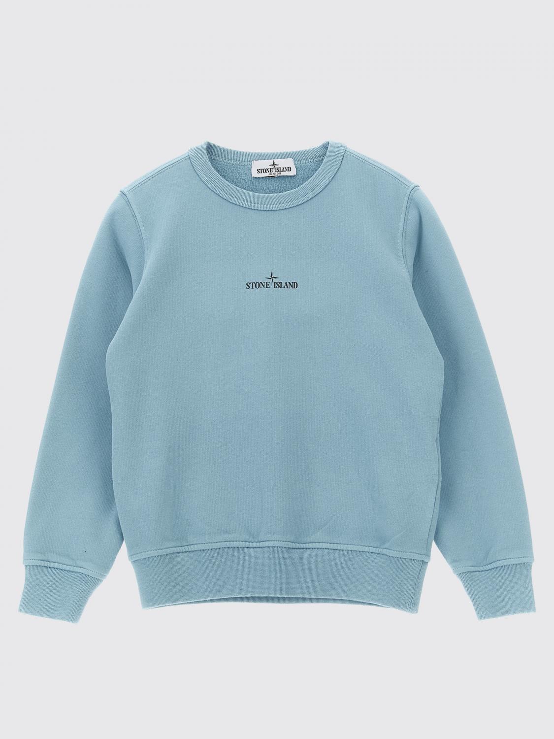 STONE ISLAND JUNIOR Sweater Kids color Blue　STONE ISLAND JUNIOR セーター キッズカラー ブルー STONE