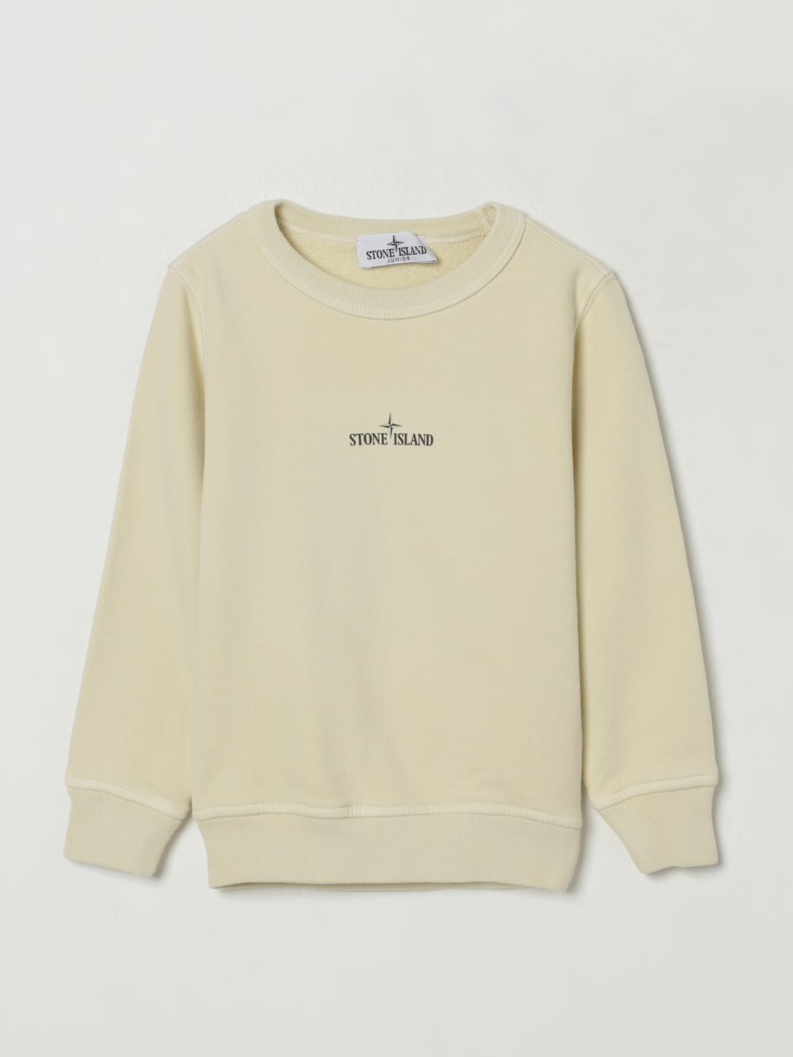 Stone Island Sweater Junior Kids Color Beige In Neutral