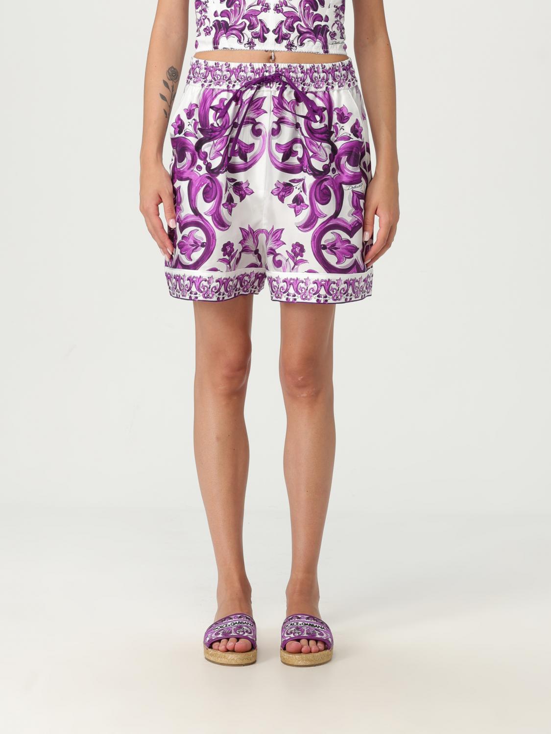 Shorts DOLCE & GABBANA Woman color Violet