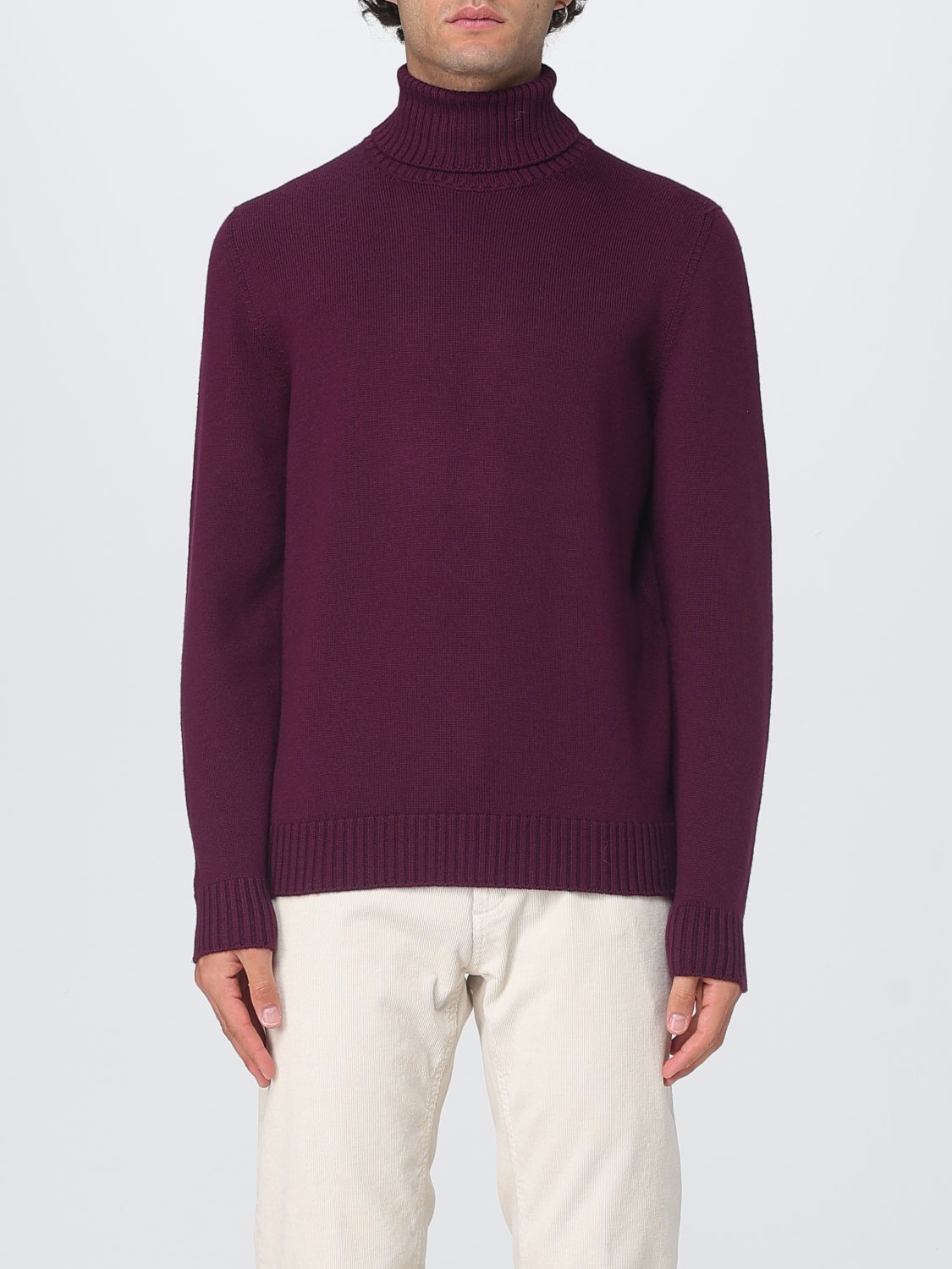 Drumohr Sweater Men Color Burgundy In Burgundy