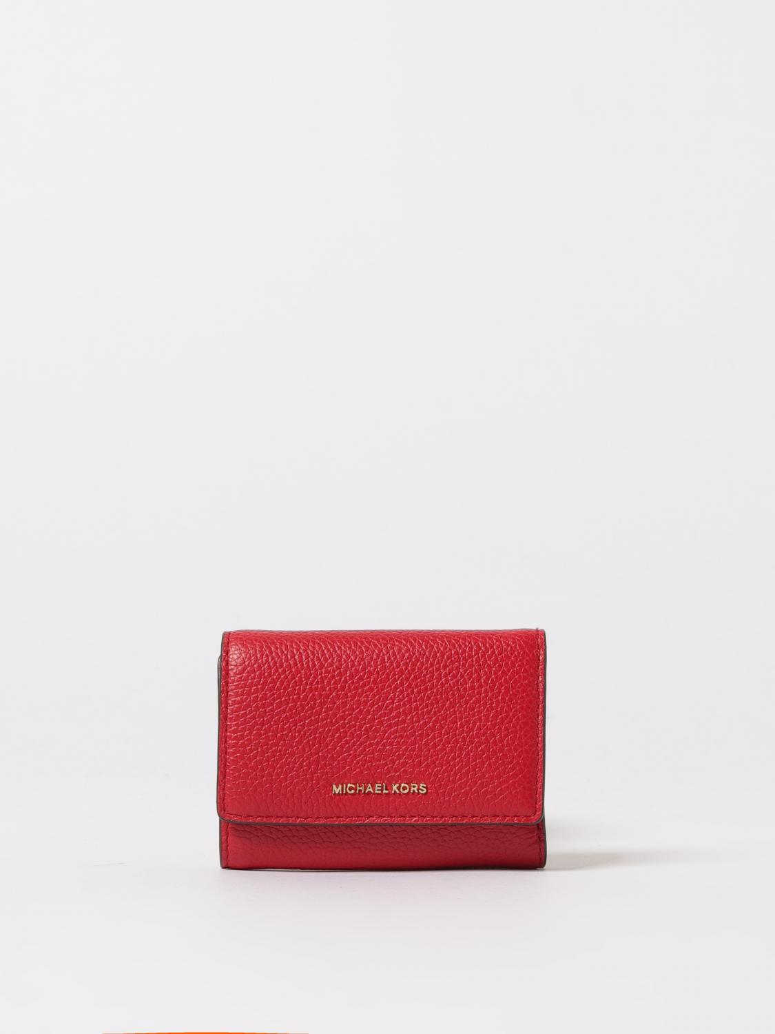 Michael Kors Wallet Woman Color Crimson In Red
