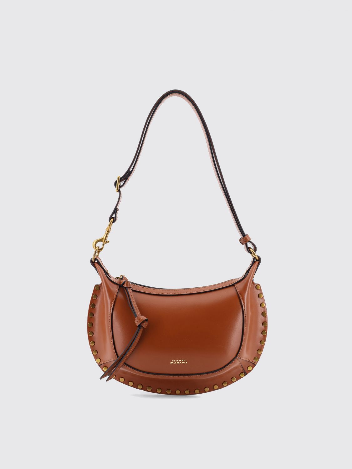 Isabel Marant Mini Moon Crossbody Bag In Brown