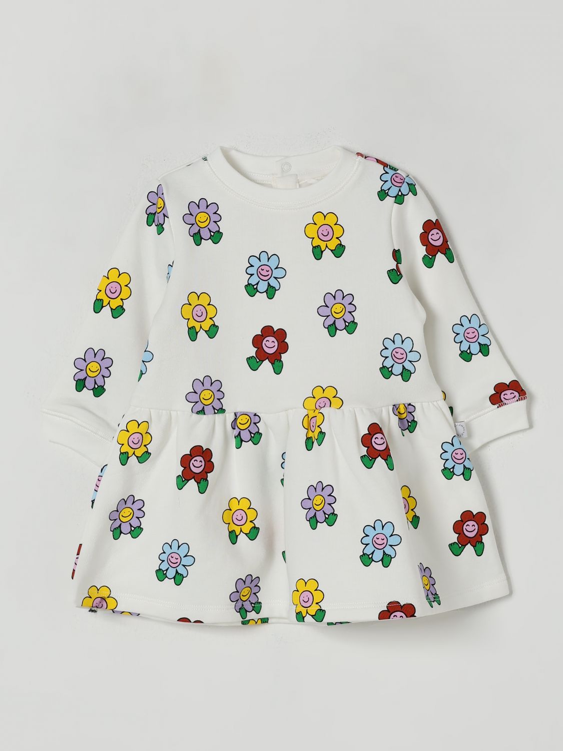 Stella Mccartney Cotton Printed Dress In White