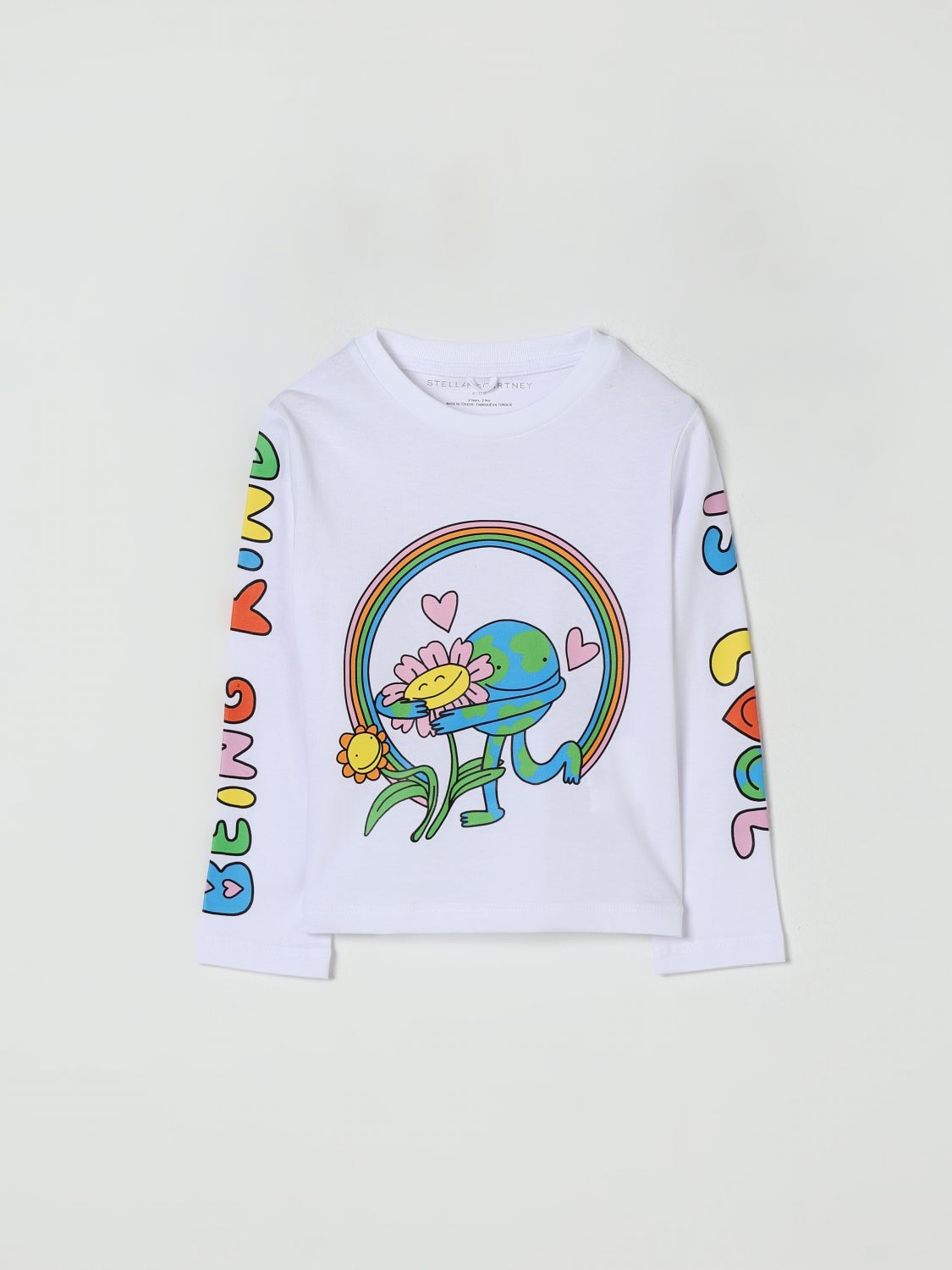 Stella Mccartney Printed Cotton Jersey T-shirt In White