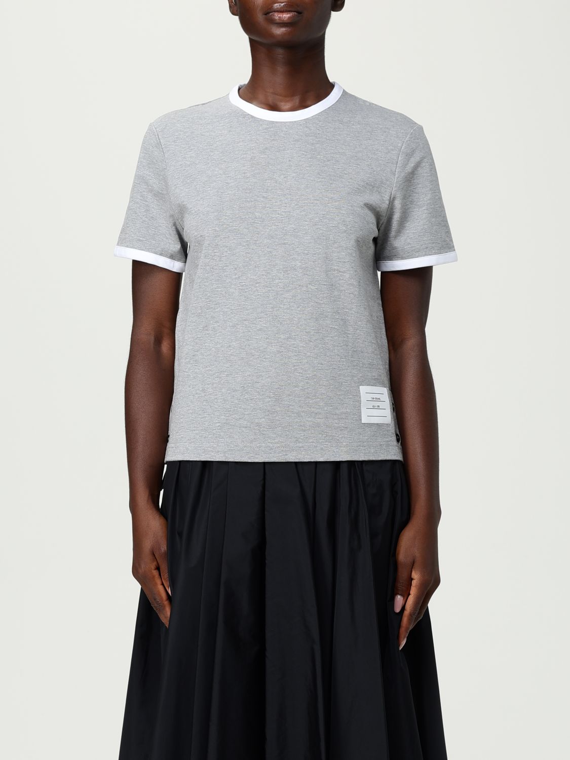 Thom Browne T-shirt  Woman Color Grey In Gray