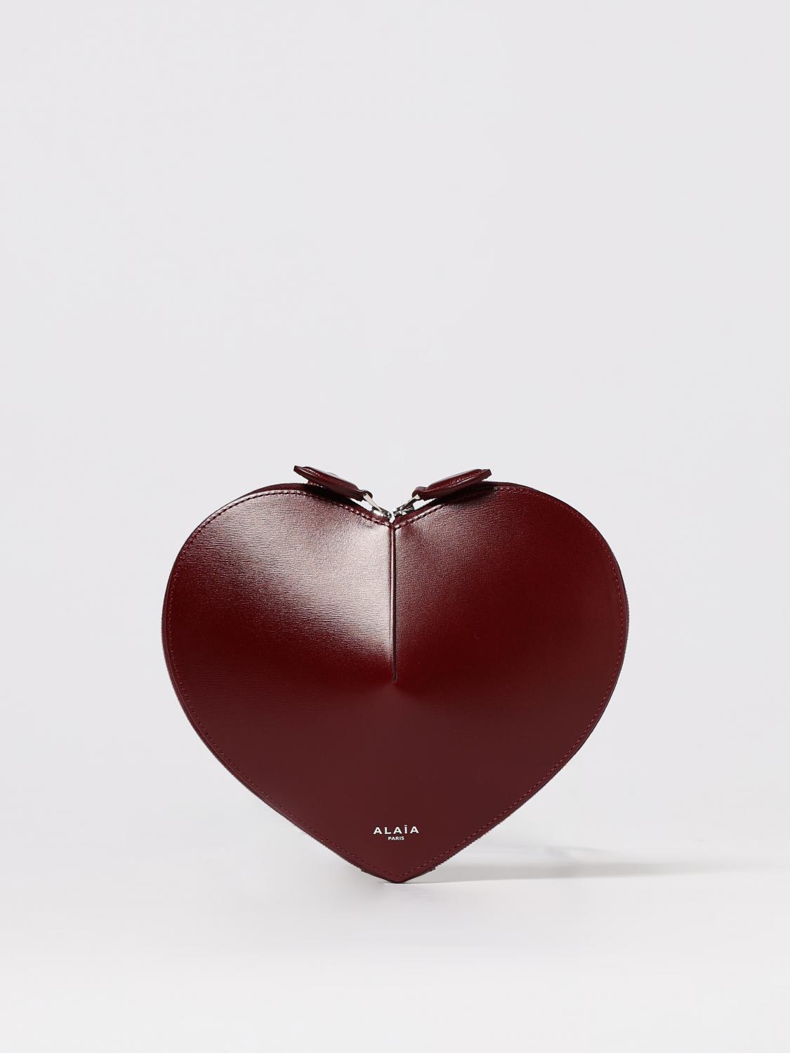 Alaïa Burgundy 'le Cœur' Bag In Burgundy