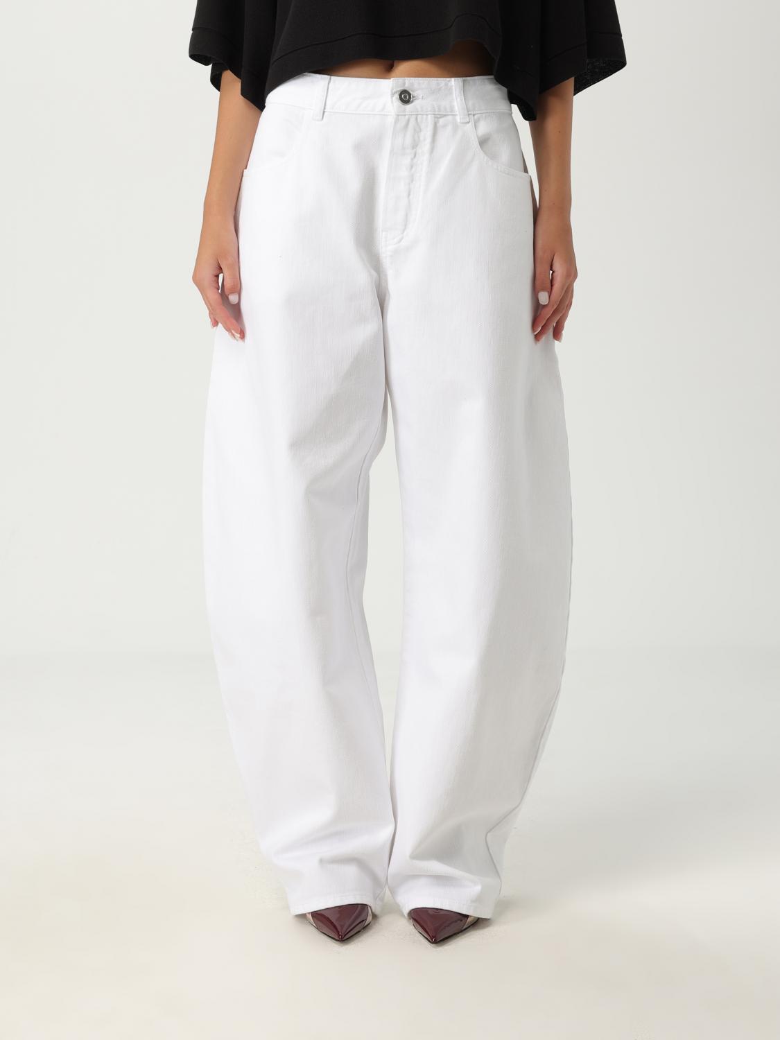 Alaïa Jeans  Woman Color White In White