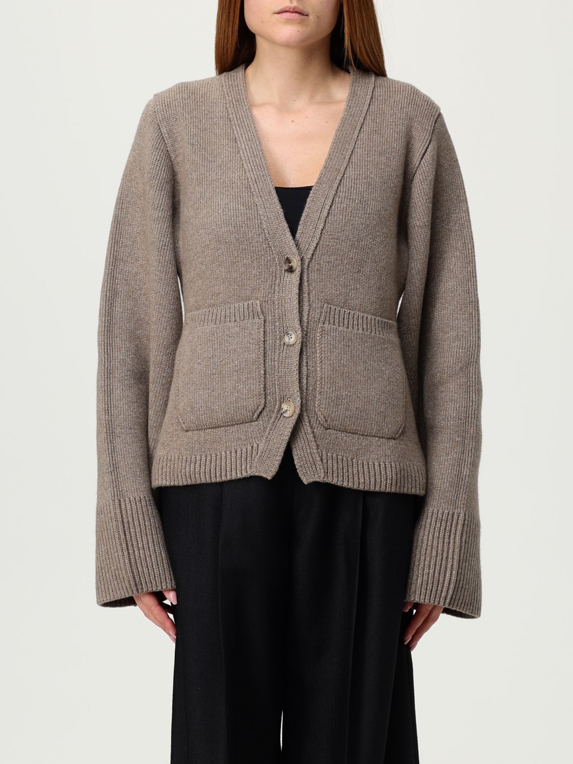 Khaite Cardigan  Woman Color Beige In Brown
