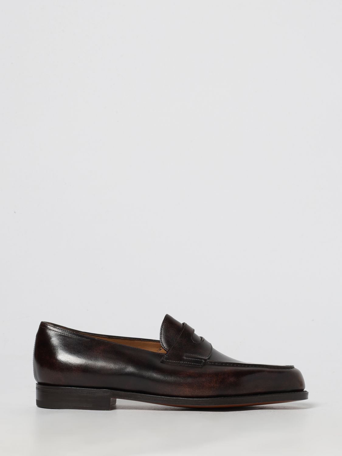 John Lobb Loafers  Men Color Brown In Animal Print