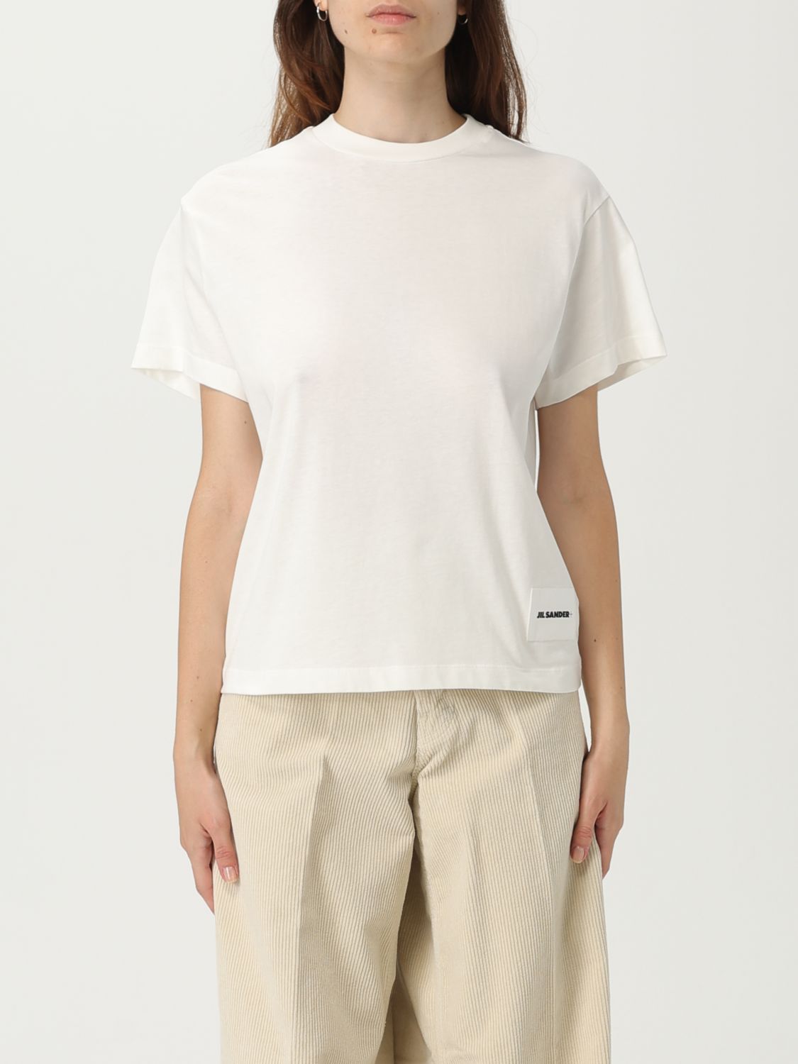 Jil Sander 3-pack T-shirt With Logo Patch In White