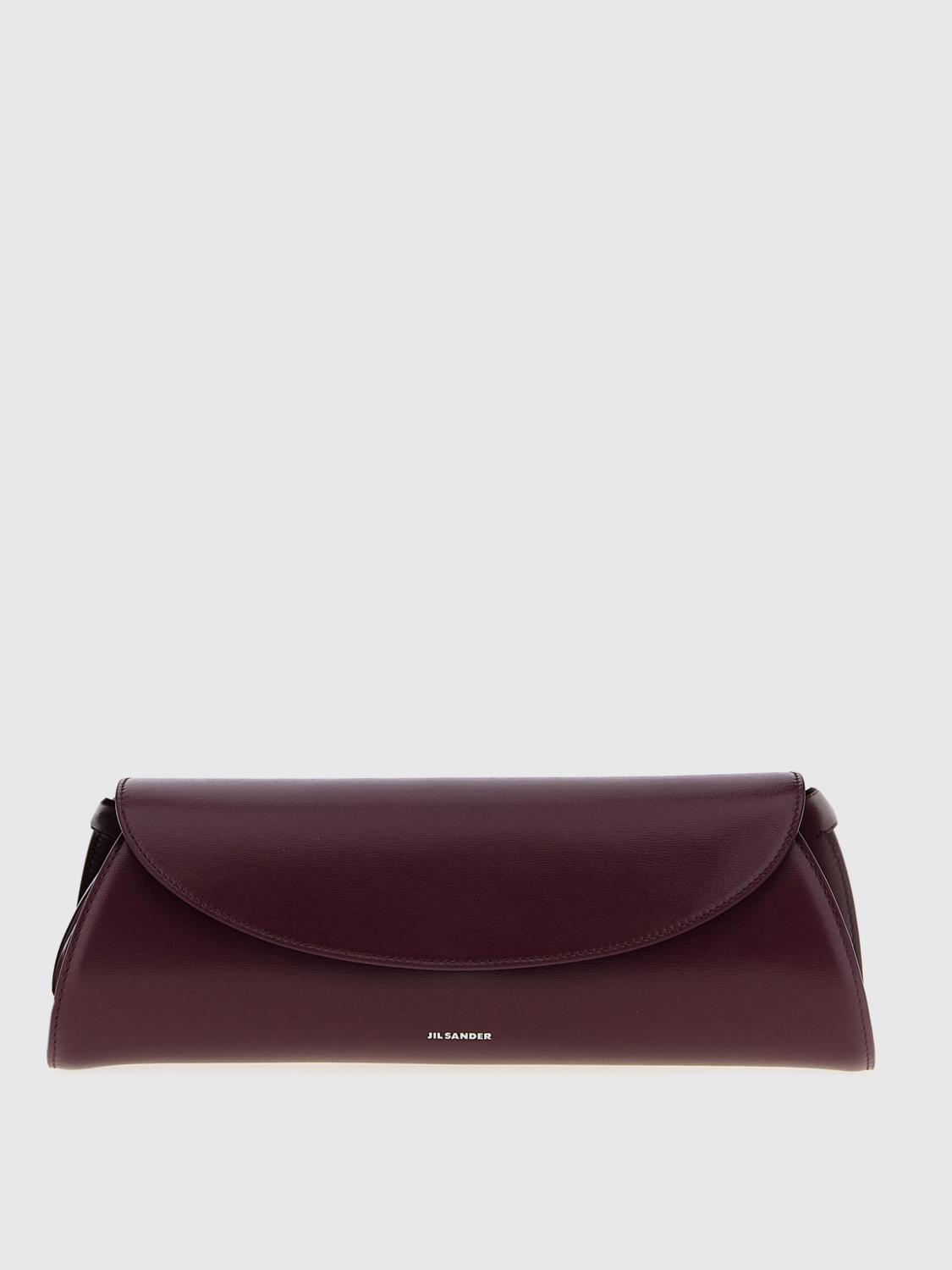 Jil Sander Shoulder Bag Woman Color Burgundy In Burgundy