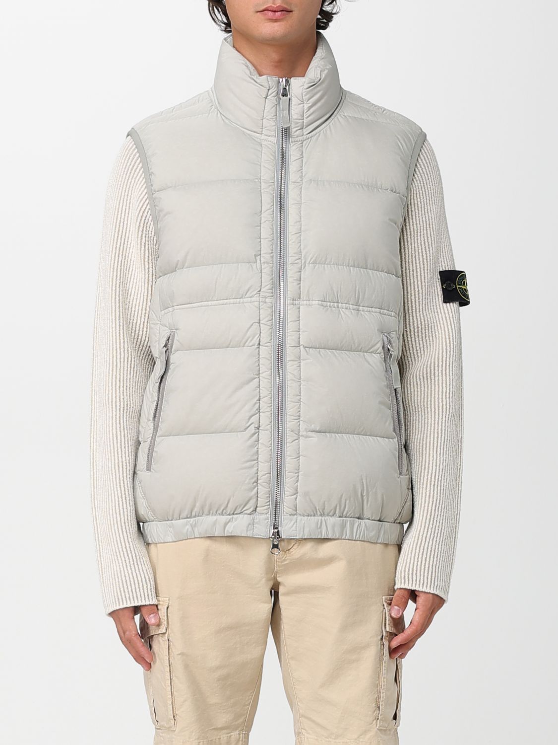Stone Island Suit Vest  Men Color Grey 1 In Gray