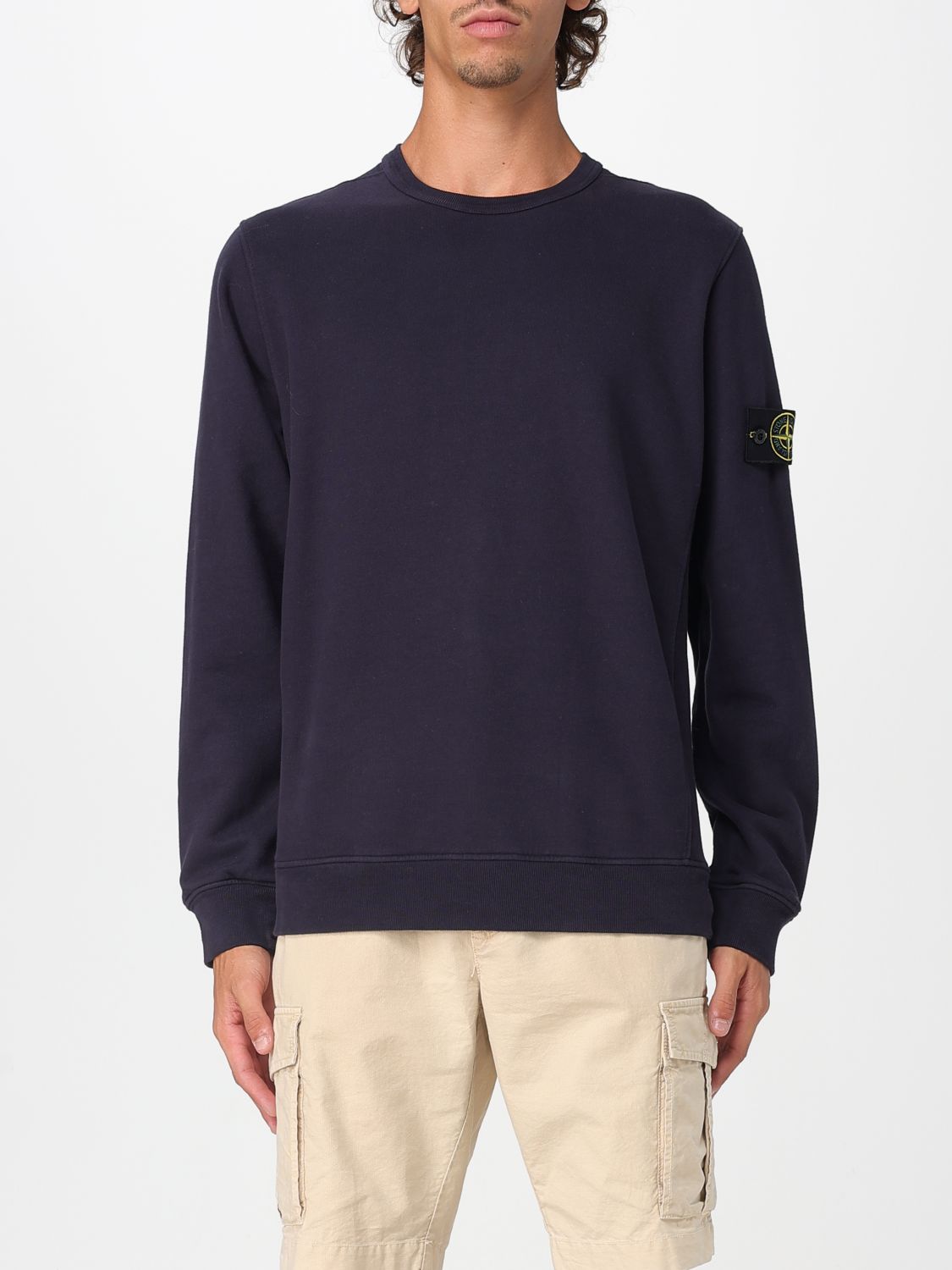 Stone Island Sweatshirt Men Color Blue 1 In Blue