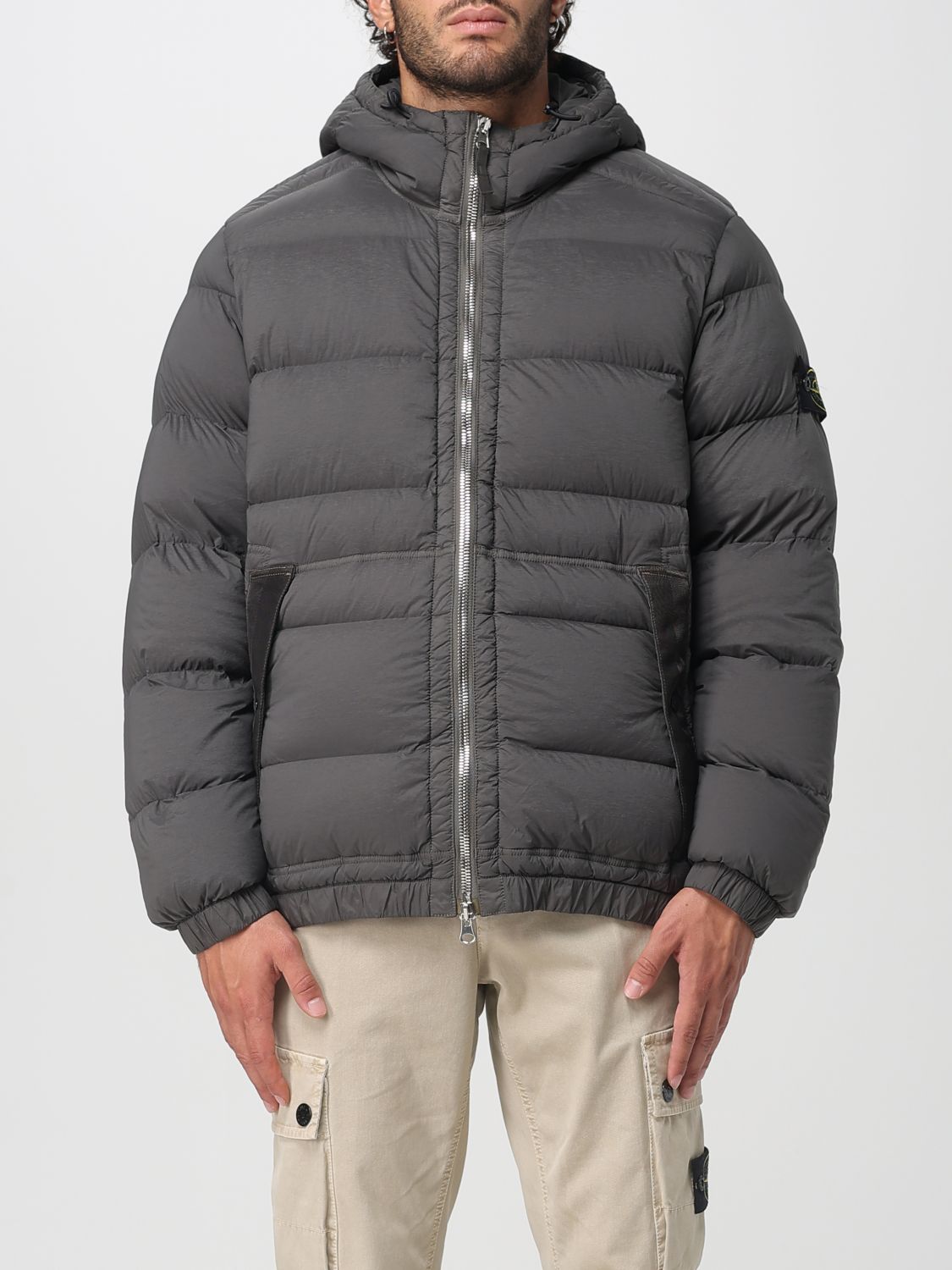 Stone Island Jacket Men Color Grey 1 In Gray