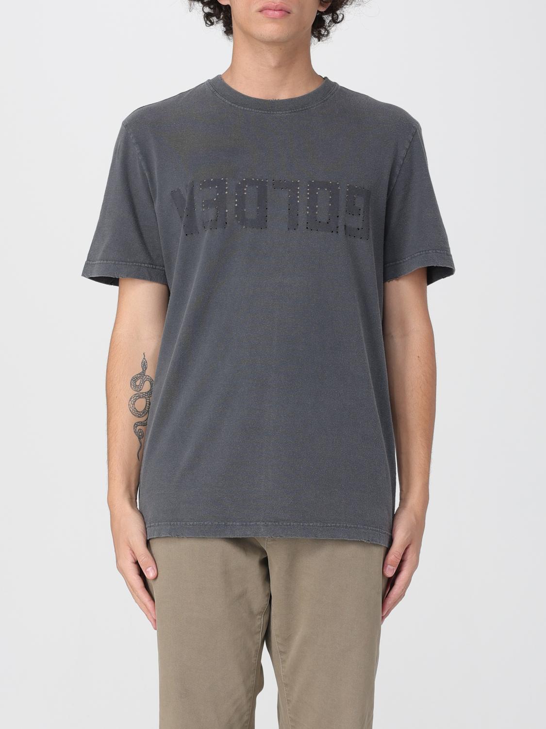 Golden Goose Herren Grau T-Shirt Men Color