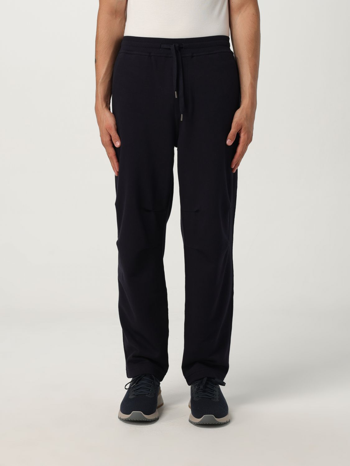 Brunello Cucinelli Pants Men Color Navy In Black
