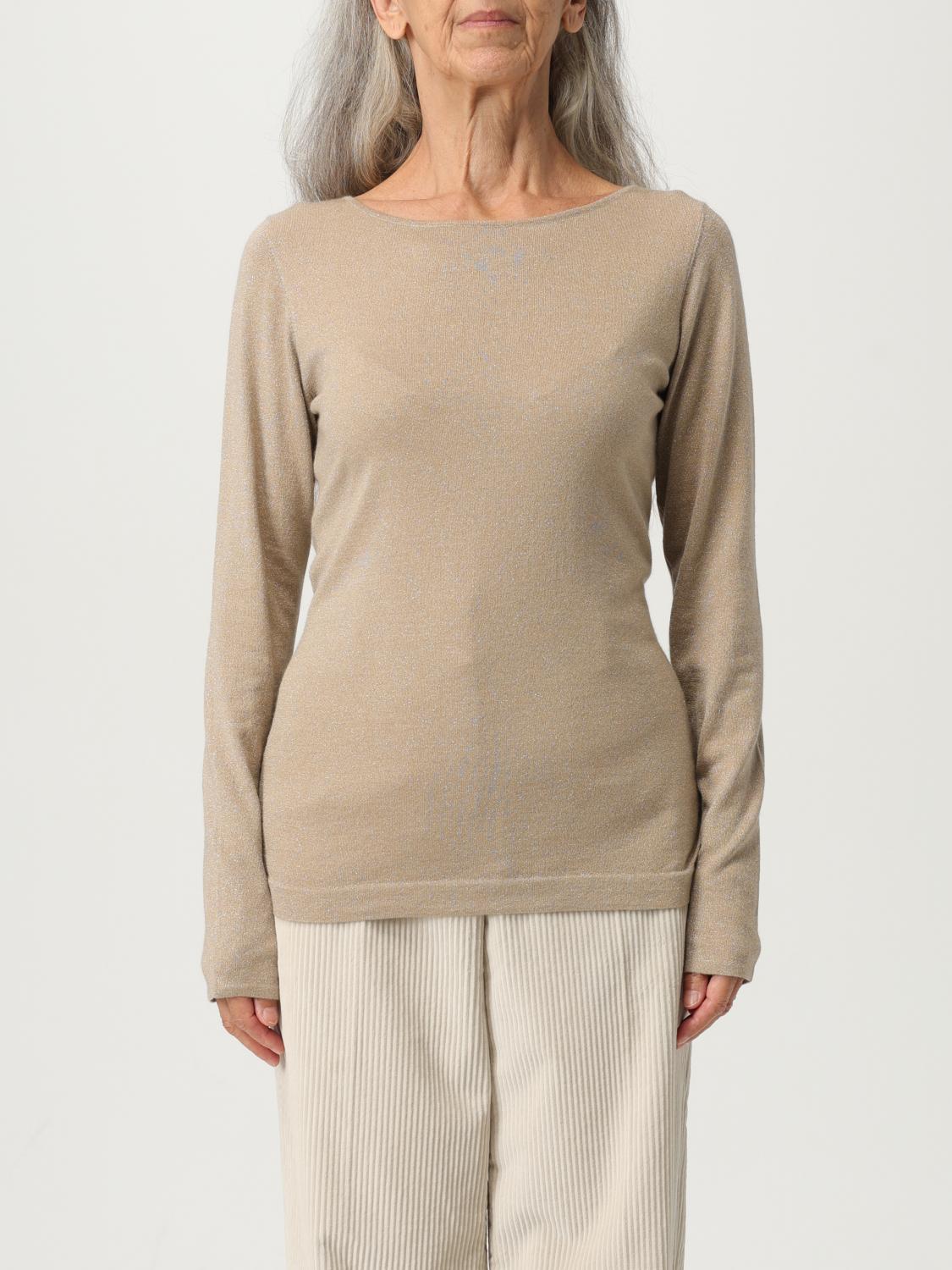 Brunello Cucinelli Top Woman Color Gold In Brown