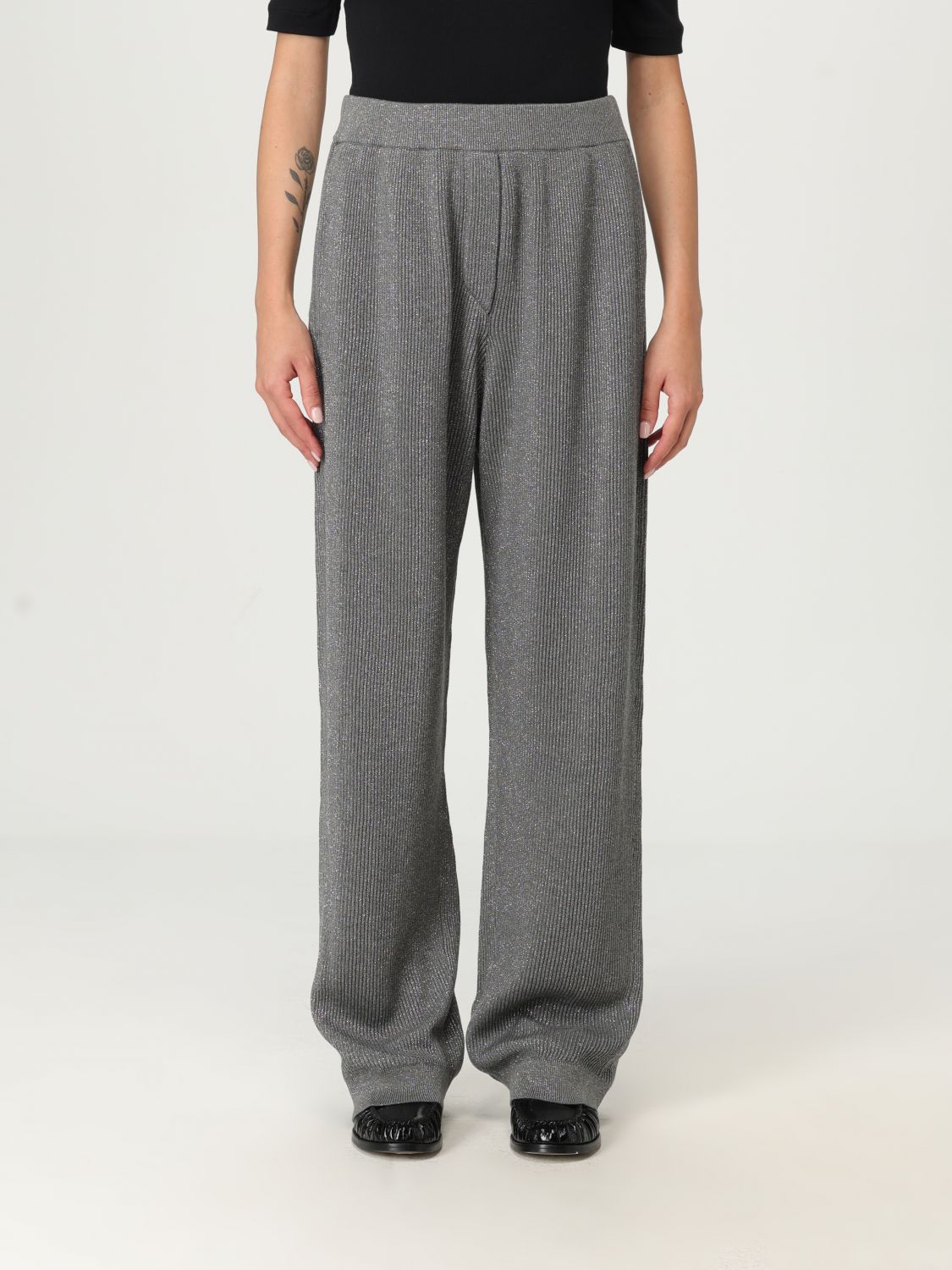 Brunello Cucinelli Pants  Woman Color Grey In Gray