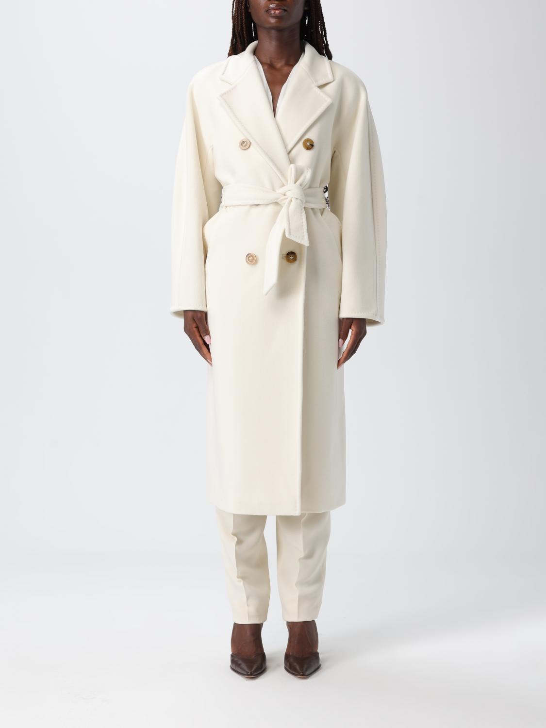 Max Mara Coat  Woman Color White In White