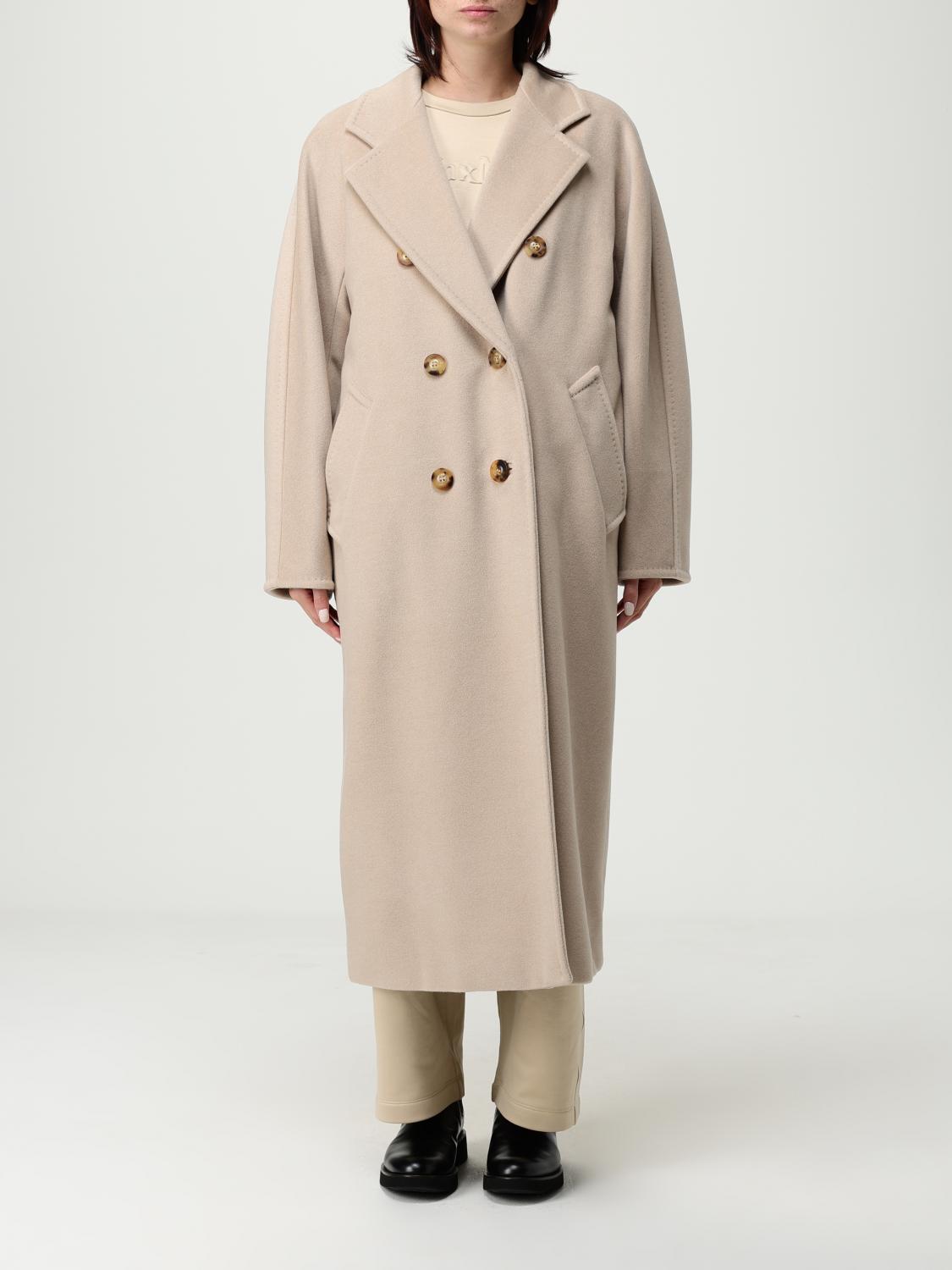 Max Mara Coat  Woman Color Beige In Neutral